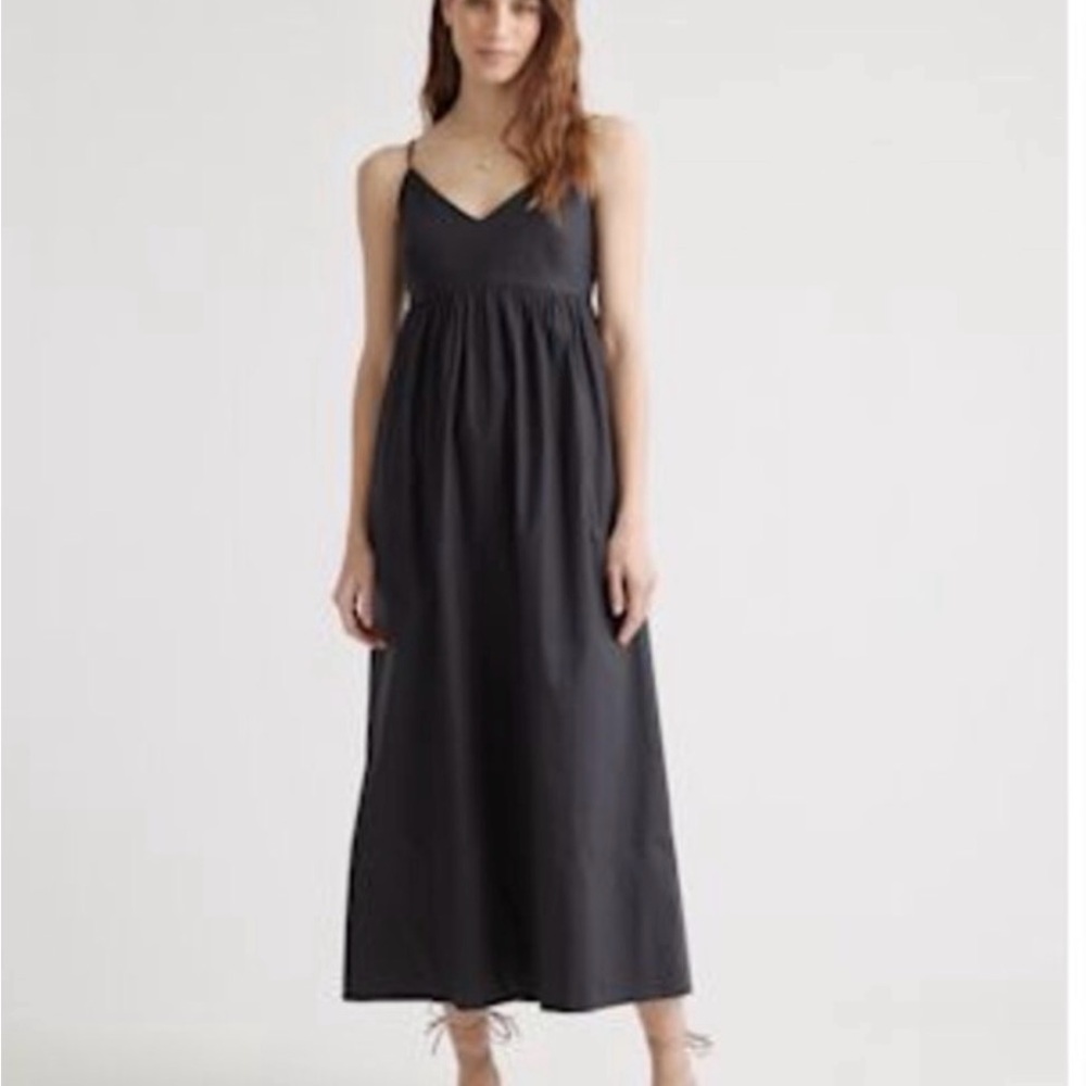 NWT 100%Organic Cotton Sleeveless Maxi XS Black